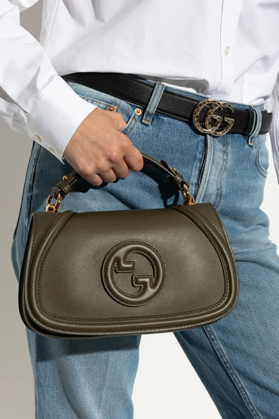 Gucci GREEN Handbag `Blondie Medium`