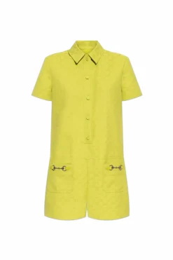 Gucci GREEN Jumpsuit with GG pattern