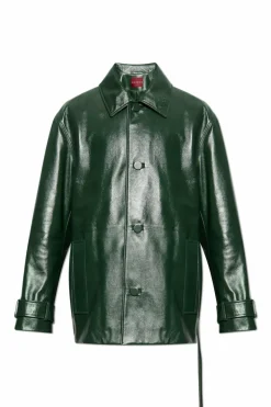 Gucci GREEN Leather Jacket