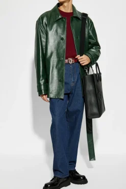 Gucci GREEN Leather Jacket