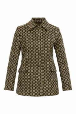 Gucci GREEN Monogram jacket