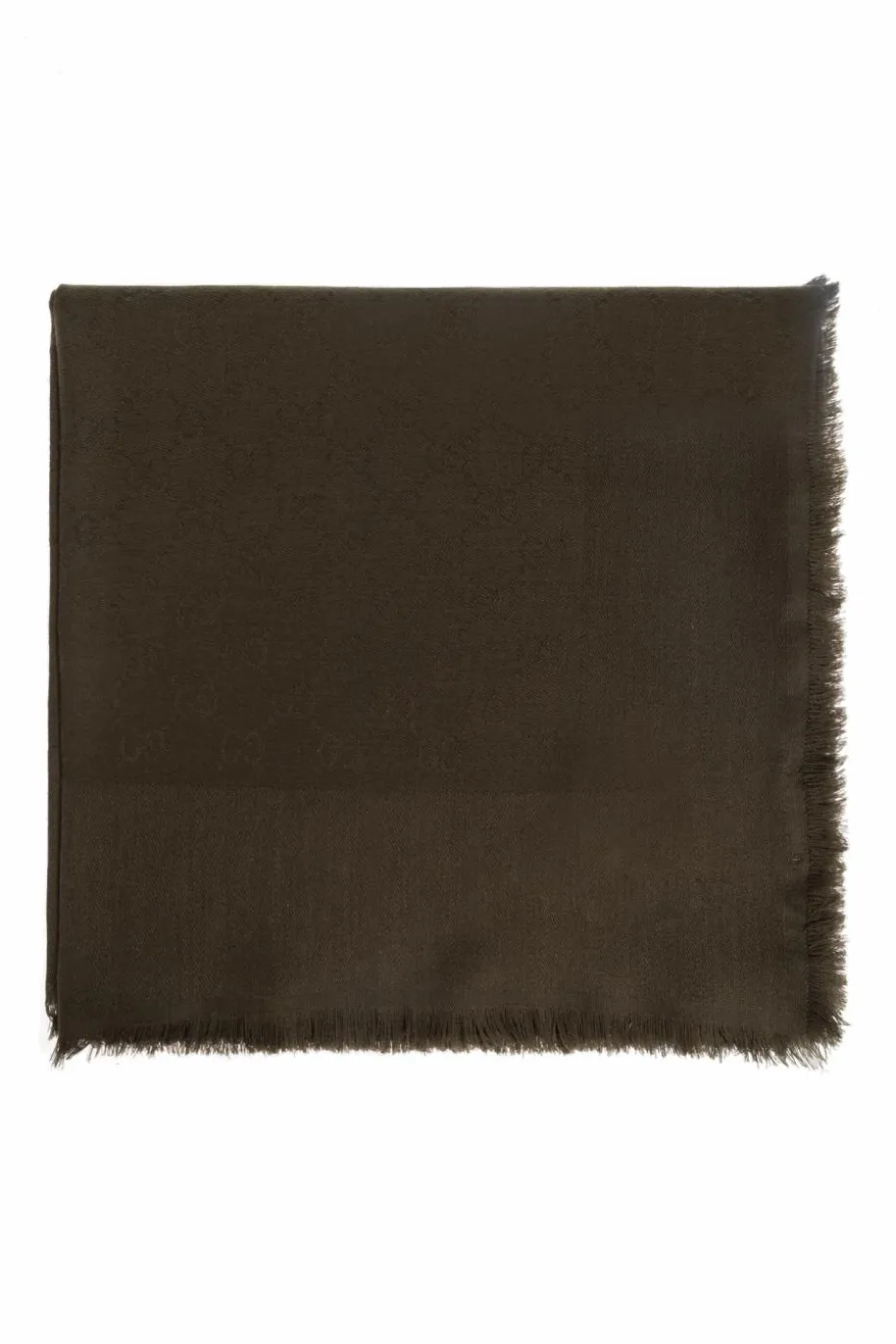 Gucci GREEN Scarf with "GG" pattern