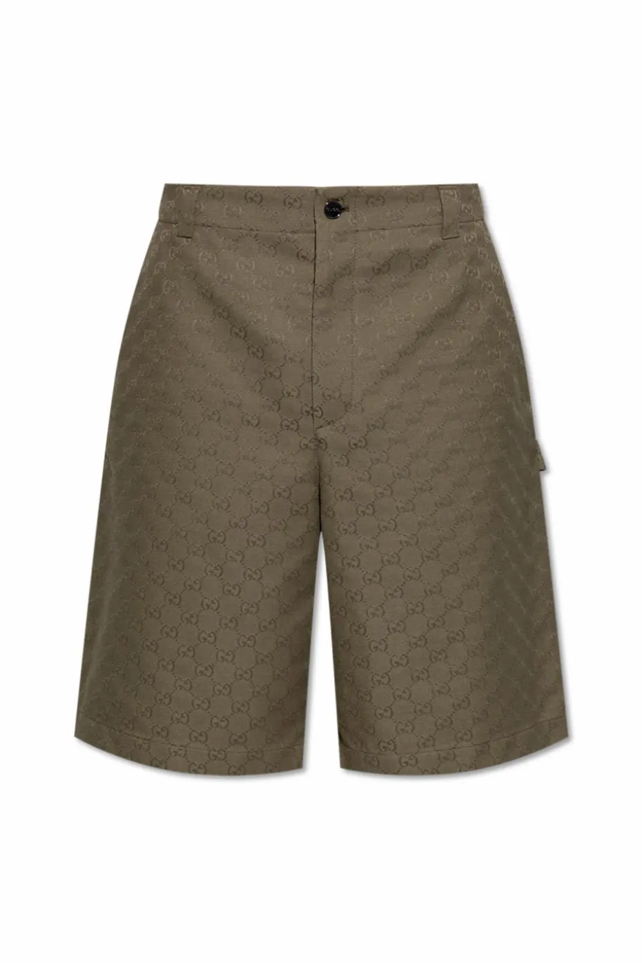 Gucci GREEN Shorts with 'GG' pattern