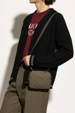 Gucci GREEN Shoulder bag with "GG" pattern