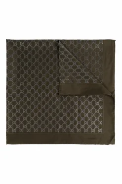 Gucci GREEN Silk scarf