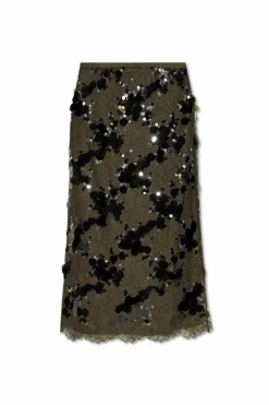 Gucci GREEN Skirt with decorative trim