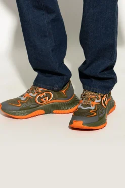 Gucci GREEN Sneakers with logo