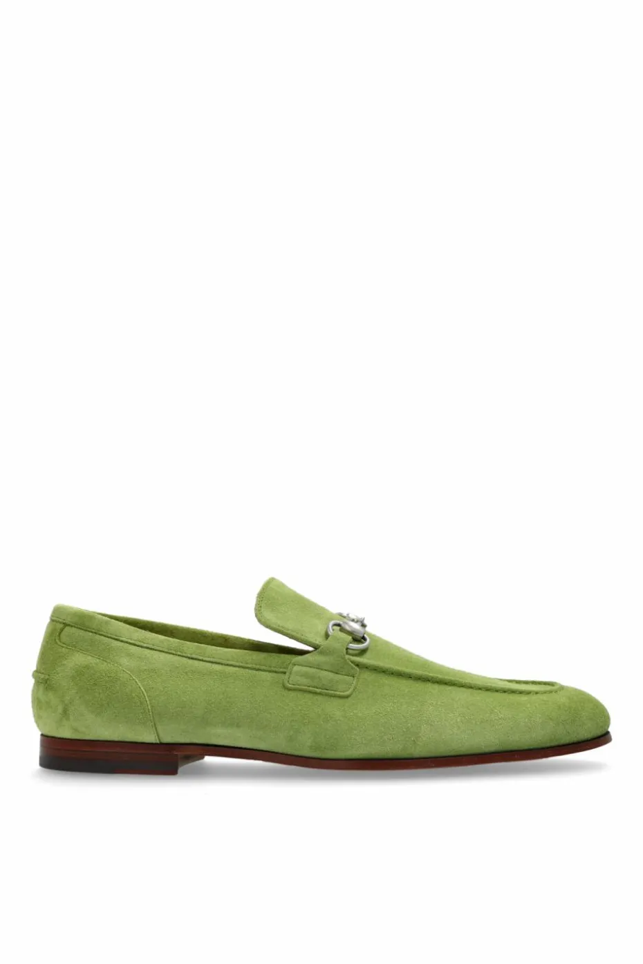 Gucci GREEN Suede shoes type loafers