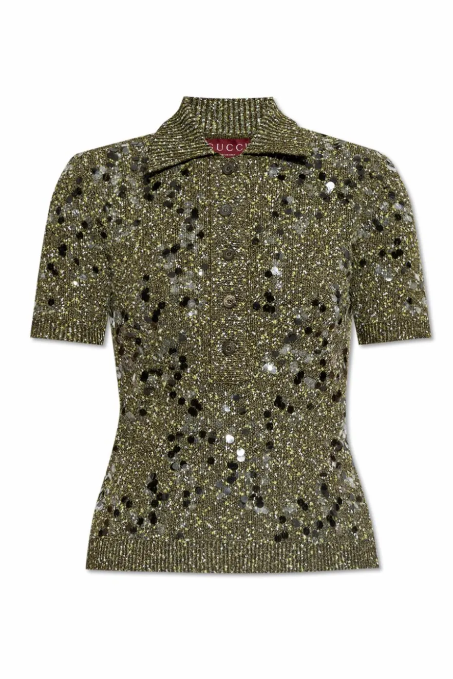 Gucci GREEN Sweater with decorative finish