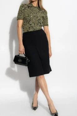 Gucci GREEN Sweater with decorative finish