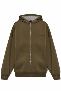 Gucci GREEN Sweatshirt with embroidered logo