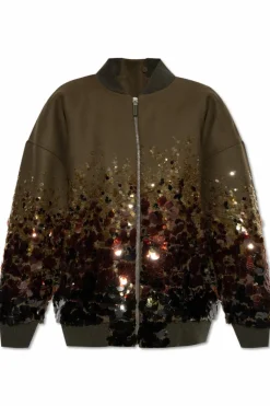 Gucci GREEN Wool bomber jacket