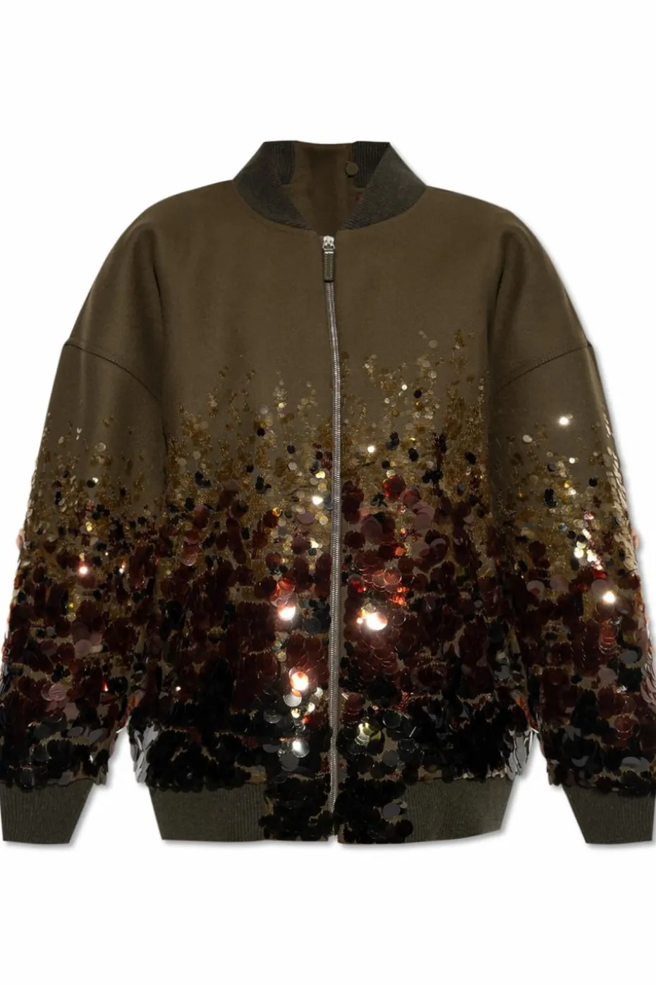 Gucci GREEN Wool bomber jacket