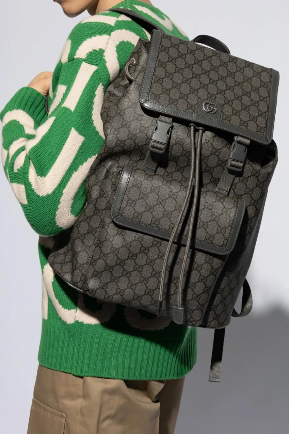 Gucci GREY Backpack with monogram