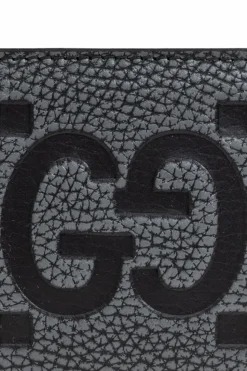 Gucci GREY Card case with GG pattern