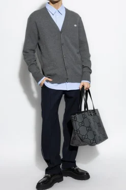 Gucci GREY Cardigan with pockets