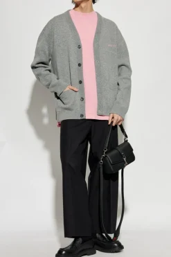 Gucci GREY Cardigan with Pockets