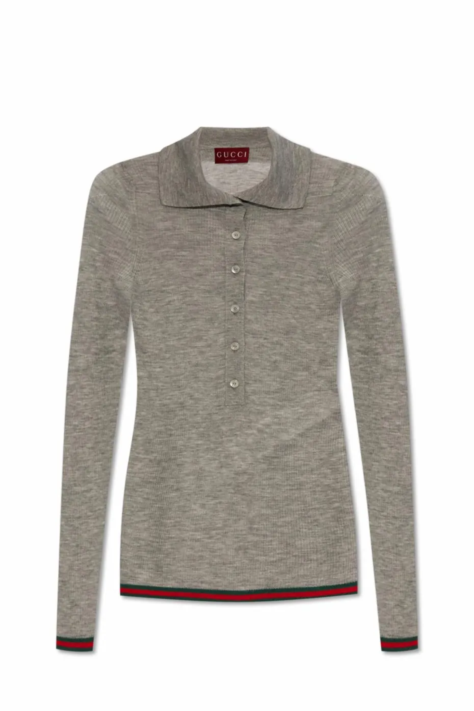 Gucci GREY Cashmere polo