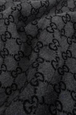 Gucci GREY 'GG' Pattern Scarf
