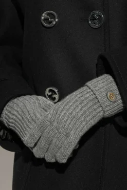 Gucci GREY Gloves with logo