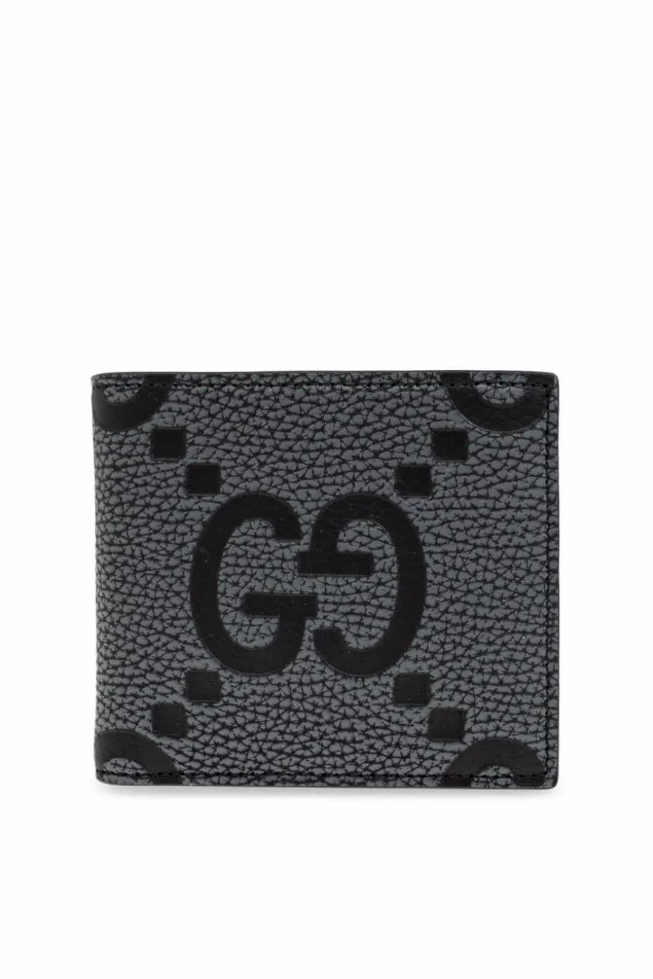 Gucci GREY Leather wallet with GG pattern