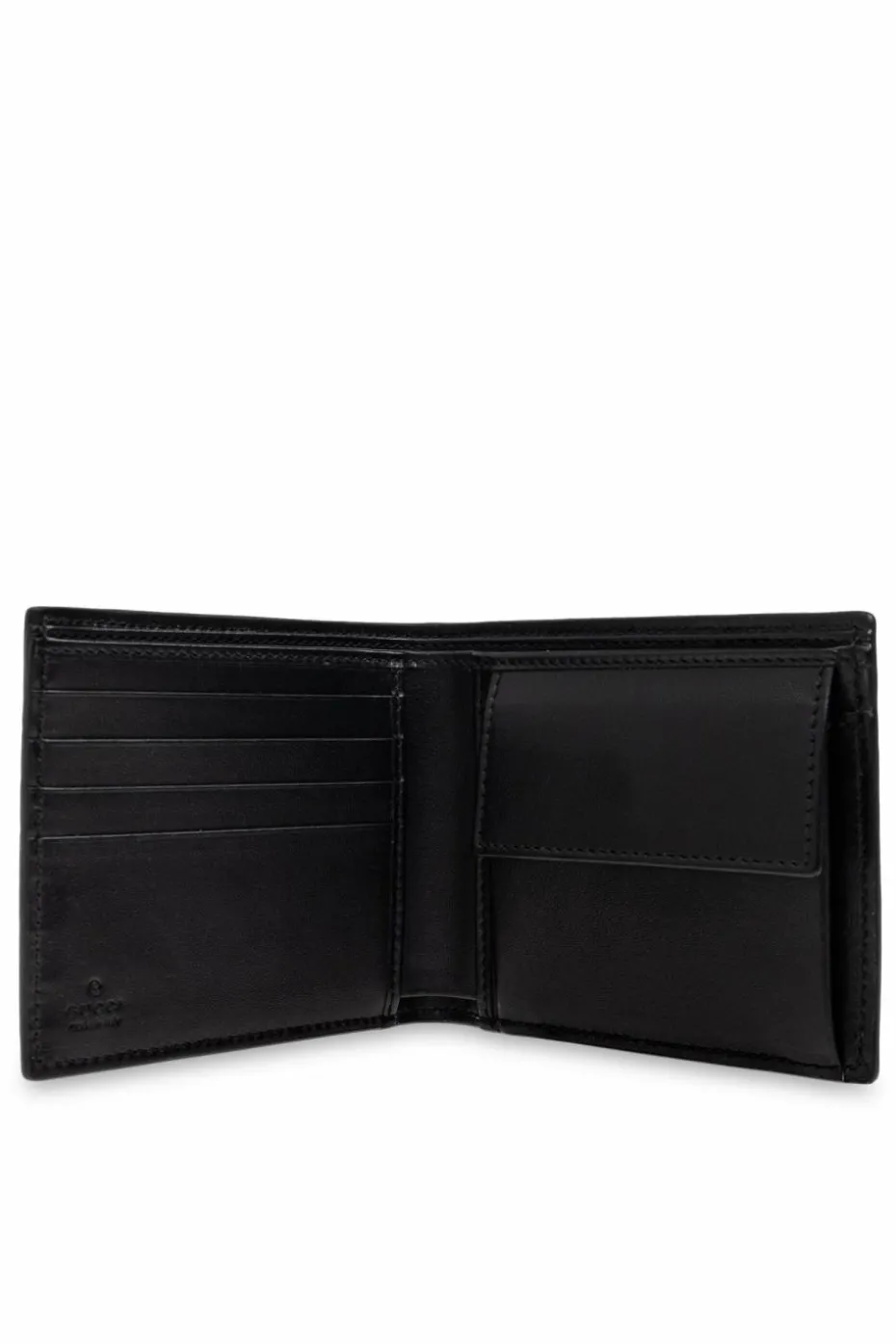 Gucci GREY Leather wallet with GG pattern