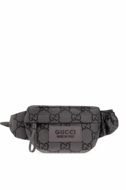 Gucci GREY Monogrammed belt bag