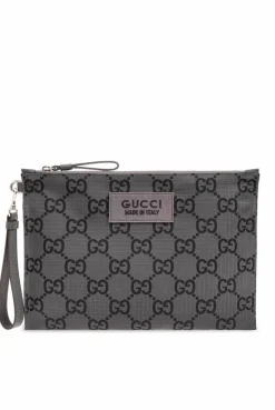 Gucci GREY Monogrammed handbag