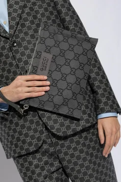 Gucci GREY Monogrammed handbag