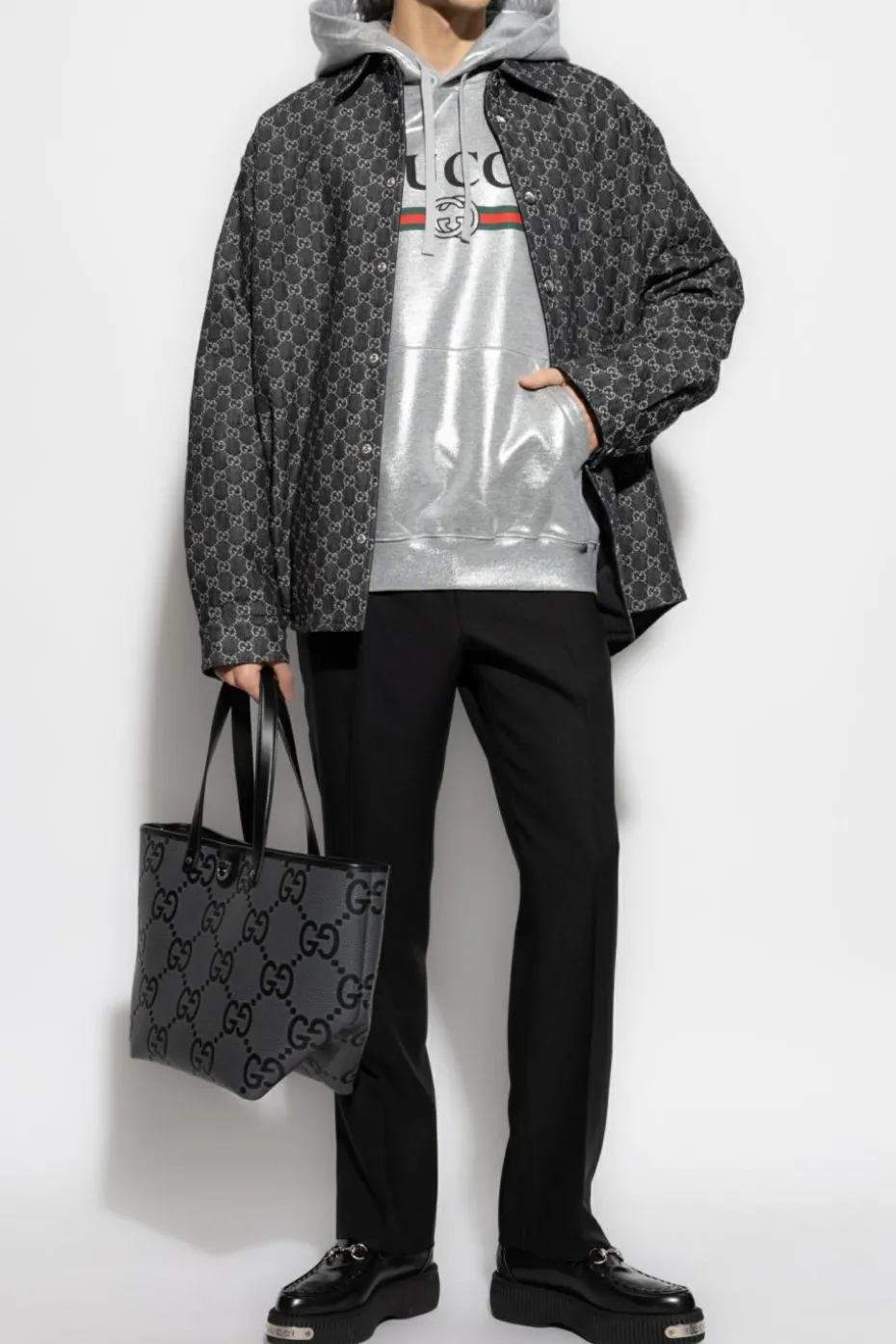 Gucci GREY Reversible jacket