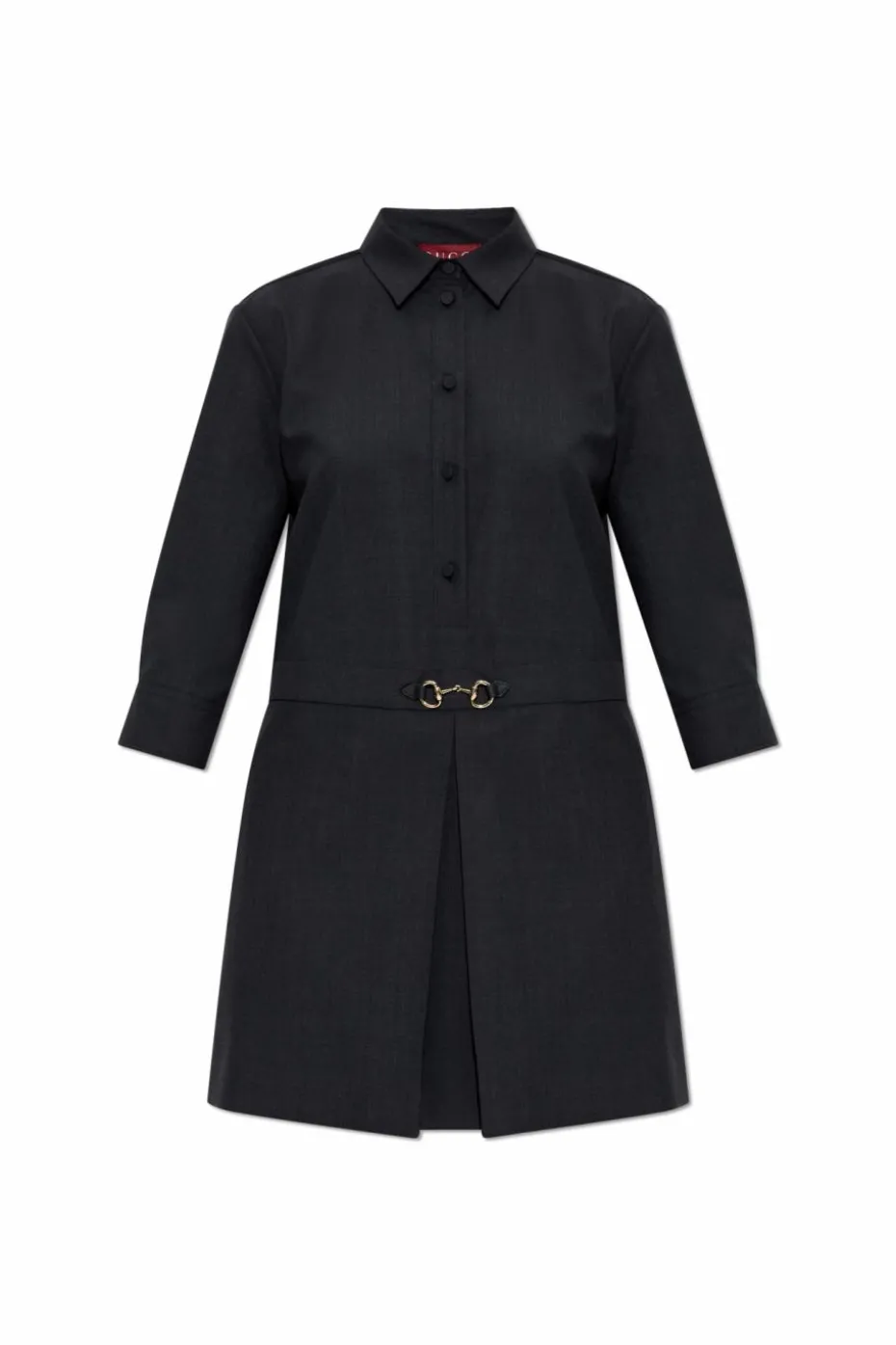 Gucci GREY Short dress with collar