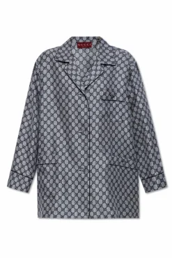 Gucci GREY Silk shirt