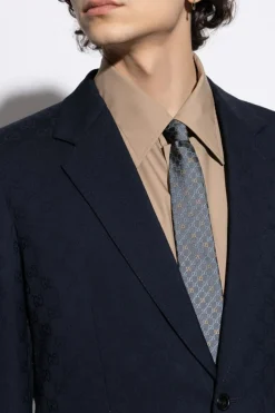 Gucci GREY Silk tie