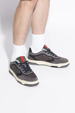 Gucci GREY Sports shoes `Re-Web`