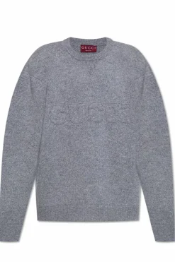 Gucci GREY Sweater with logo