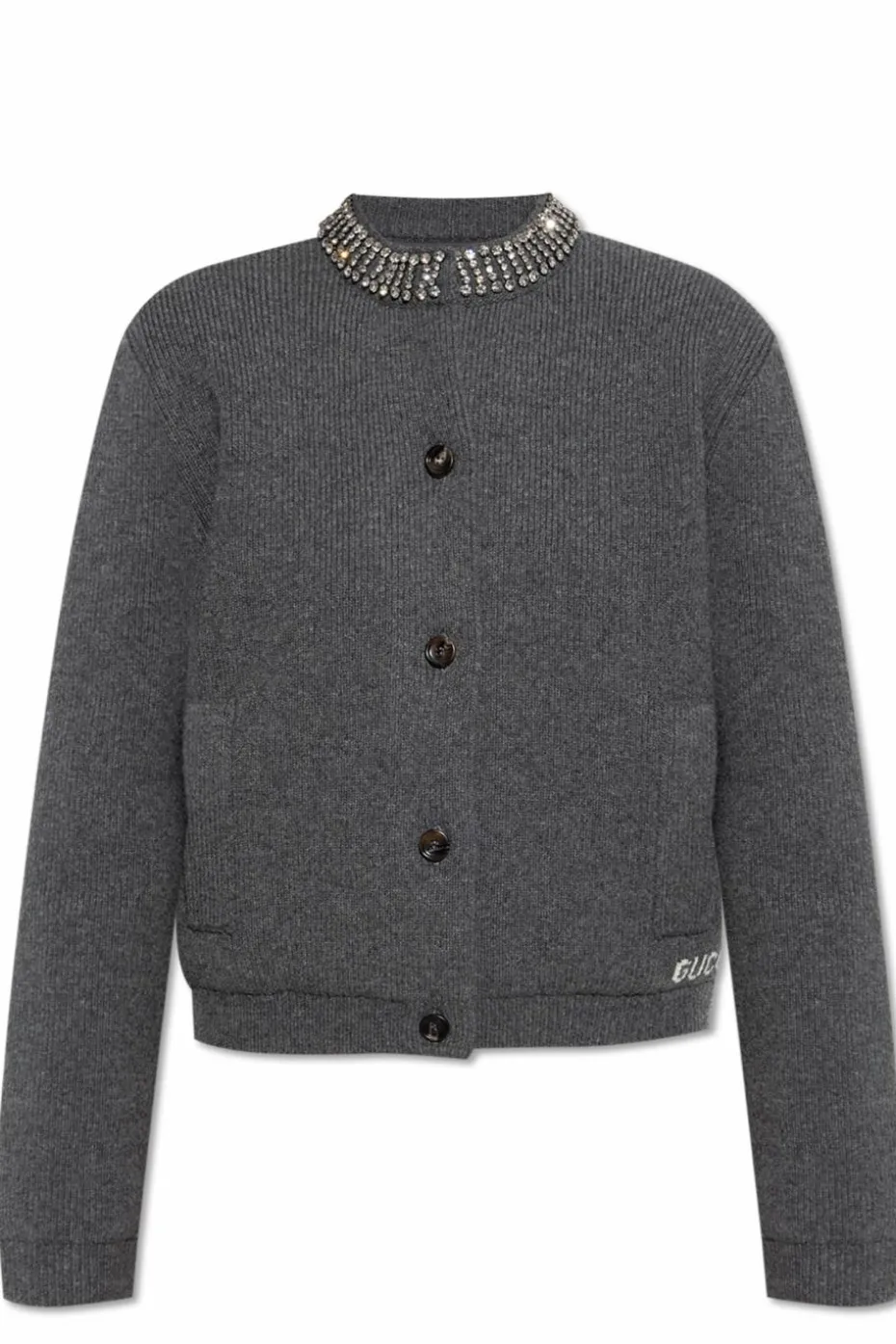 Gucci GREY Wool Cardigan
