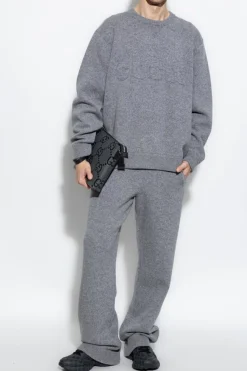 Gucci GREY Wool pants