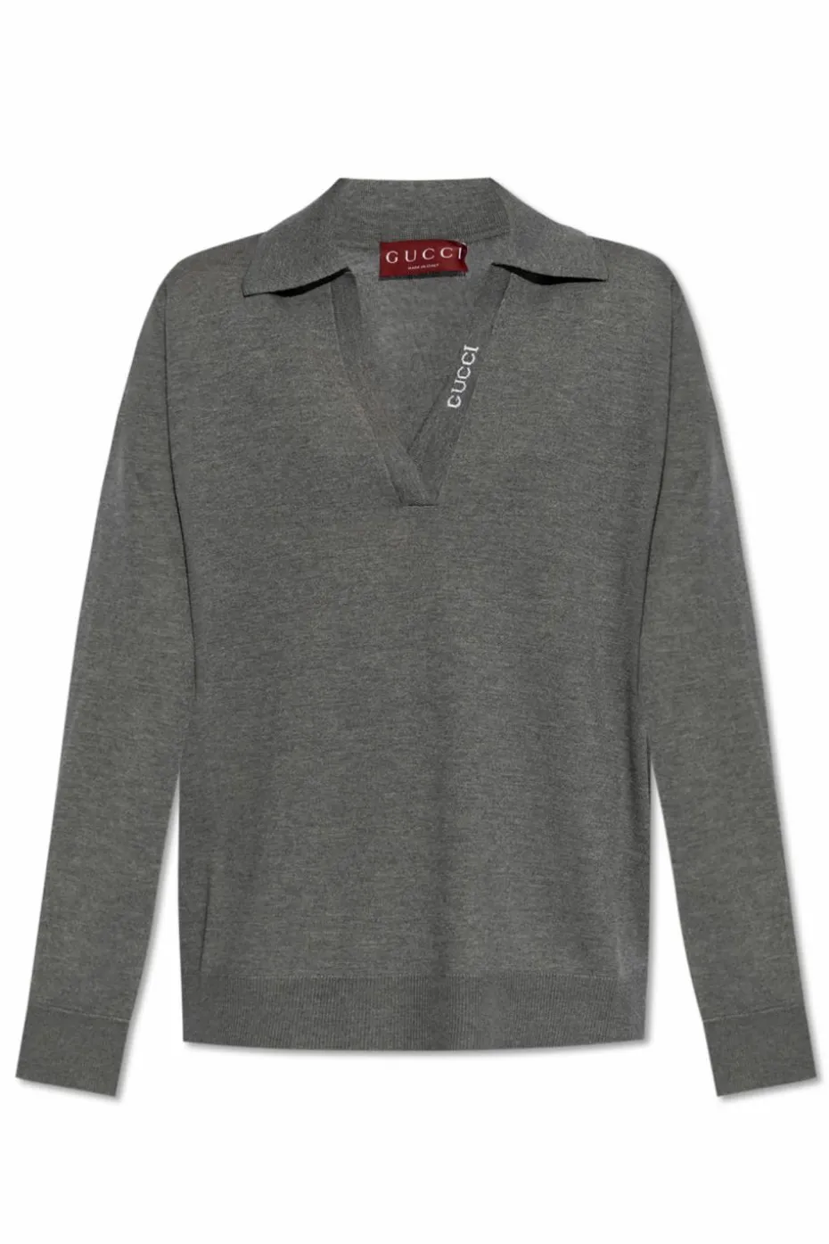 Gucci GREY Wool Polo