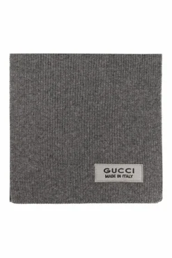 Gucci GREY Wool scarf