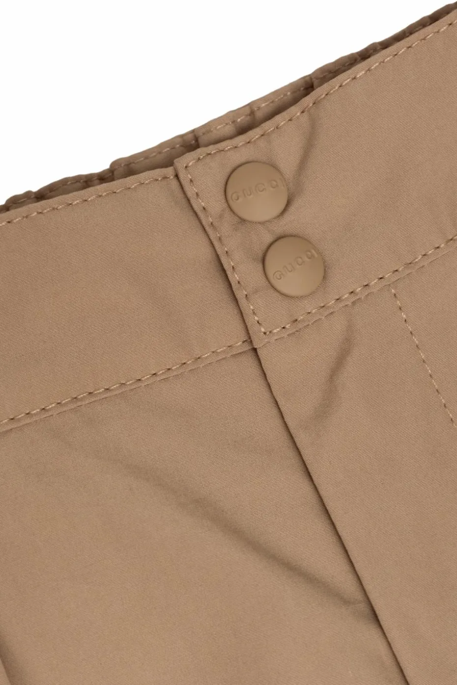 Gucci Kids beige Cotton trousers