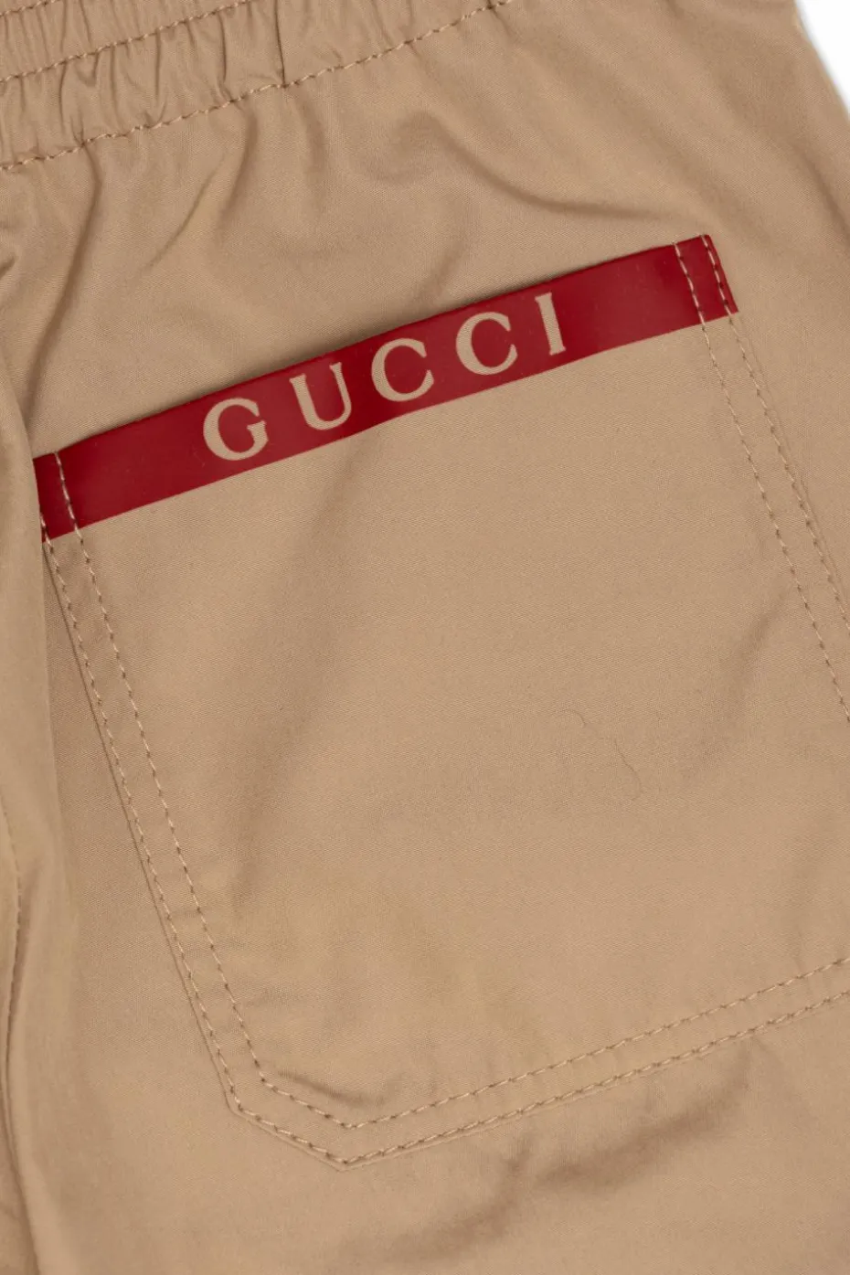 Gucci Kids beige Cotton trousers