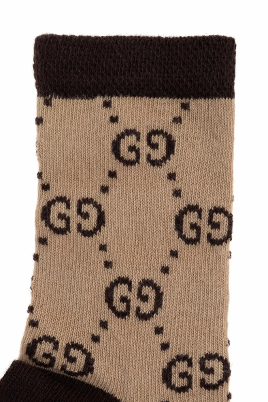 Gucci Kids beige Monogram socks