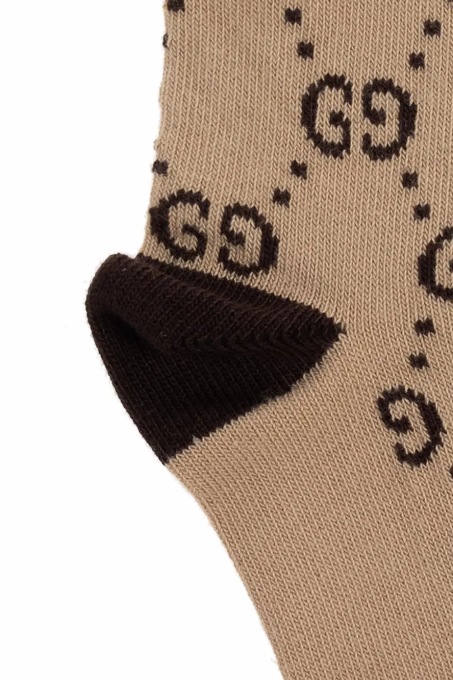 Gucci Kids beige Monogram socks