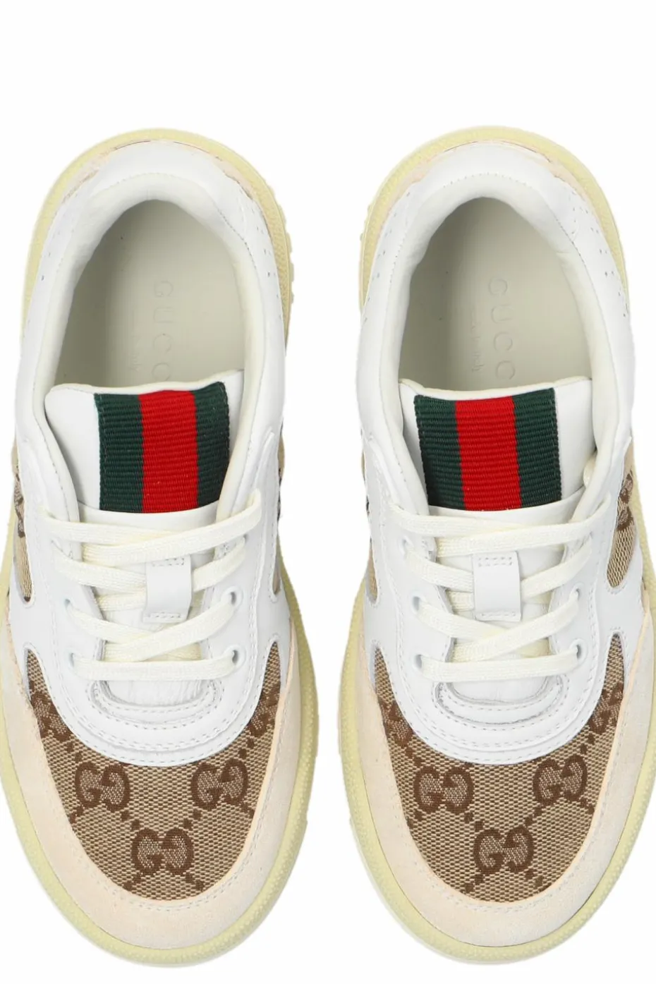 Gucci Kids beige Sneakers with logo