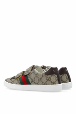 Gucci Kids beige Sneakers with monogram