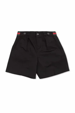 Gucci Kids BLACK Cotton shorts