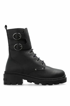 Gucci Kids BLACK Leather ankle boots