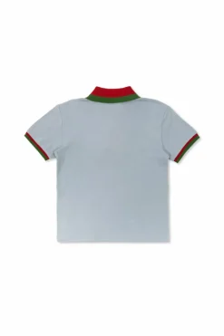 Gucci Kids BLUE Cotton polo