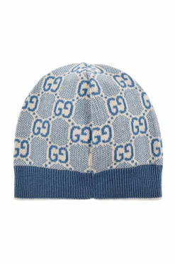 Gucci Kids BLUE Hat with GG pattern