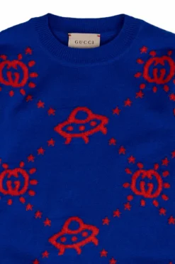 Gucci Kids BLUE Monogram sweater